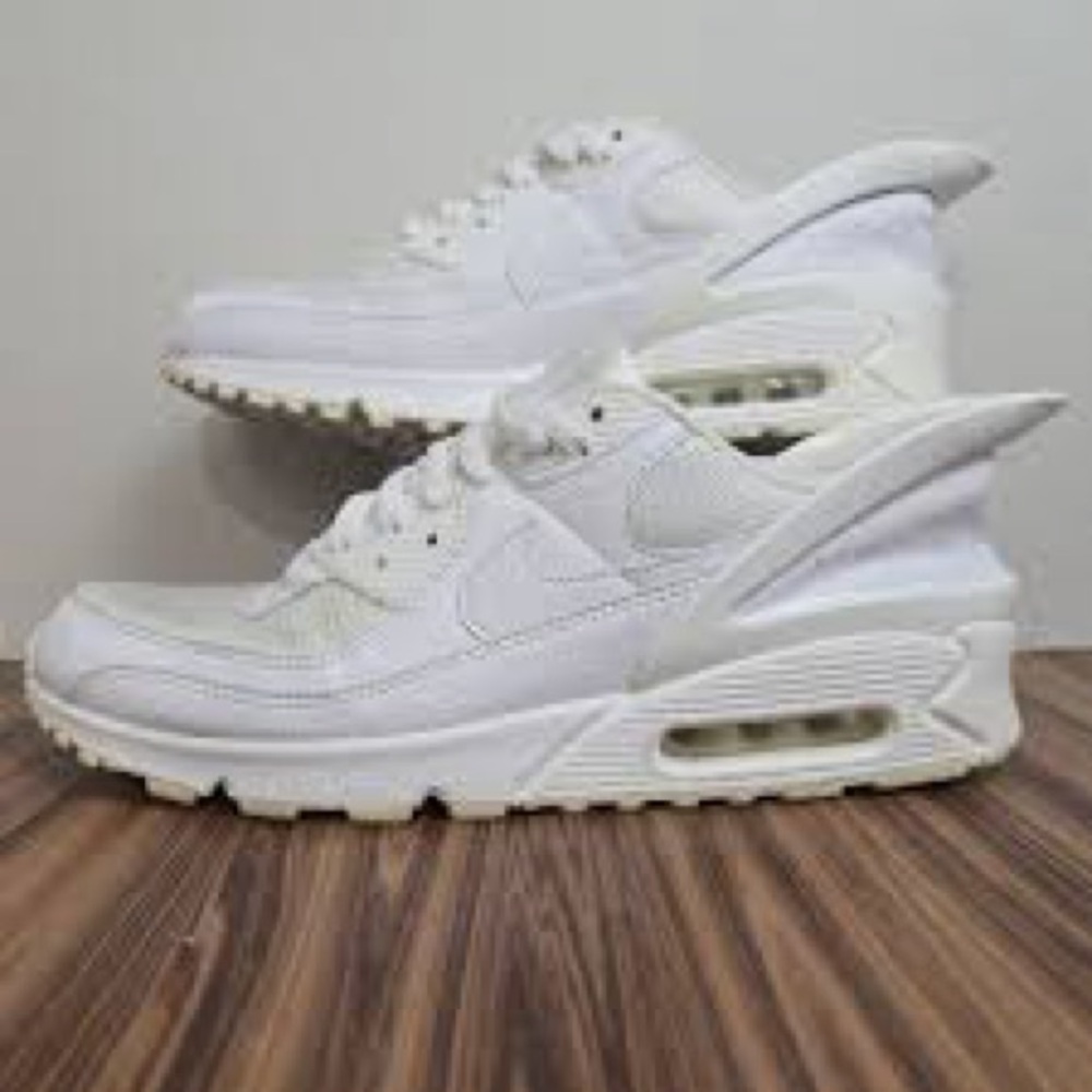 Stylish White Air-Cushioned Sneakers